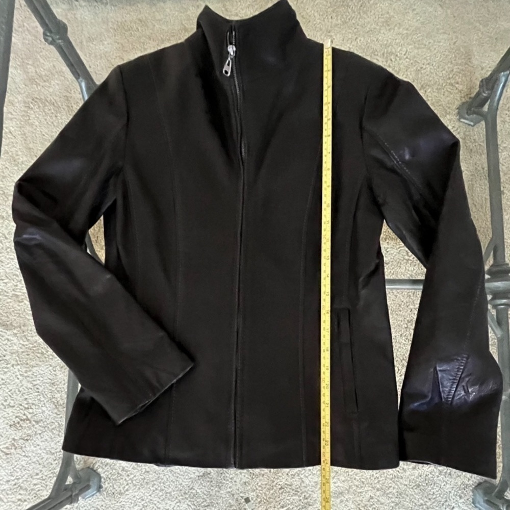 100% Lambskin Moto Jacket, Marc New York by Andrew Marc Black BNWOT - Picture 9 of 15